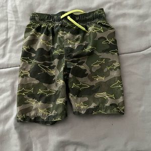 Shark swim trunks